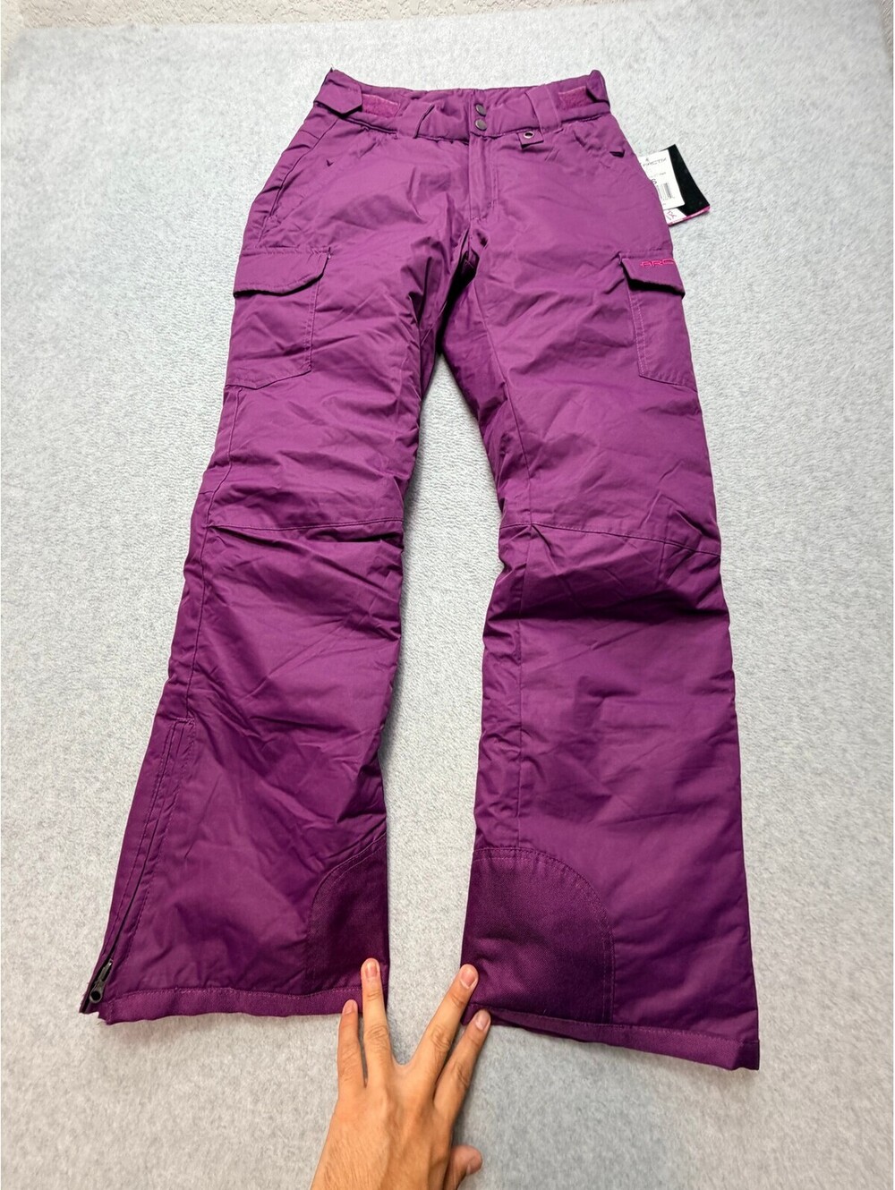 Arctix Womens Snowsport Cargo Pant Small Plum NWT Insulated Wind Water Resistant